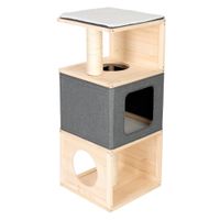 cubist cat house - 40 x 40 x 96 cm l x w x h