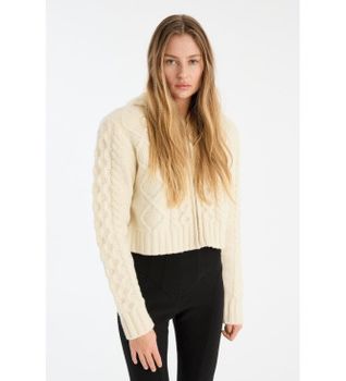 Rotate para mujer. 114302857 Chaqueta de punto Kathani blanco (S), Casual, Lana