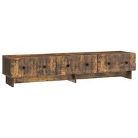 mueble de tv 147 x 345 x 30 cm roble ahumado vidaxl