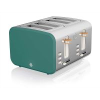 swan nordic tostadora 4 rebanadas 1500w verde