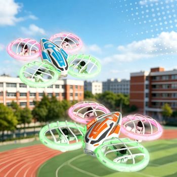 JJRC H143 Mini resistente a golpes, protección de círculo de 360°, LED coloridos, regalos para niños, 2.4G 4CH 6-AXIS RC