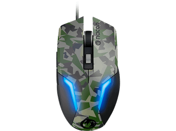 Ratón gaming - Nacon PCGM-105FOREST, Con cable, USB, 800 a 2400 DPI, Forest Camo