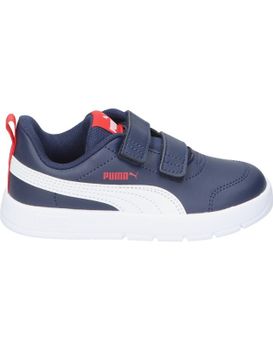 Zapatillas Para Niño Puma Courtflex V3 397642-03 Azul Marino 33