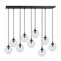 regleta de techo sagan transparente 9 luces