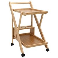 carrito de cocina con ruedas marron claro 65 x 405 x 765 cm vidaxl