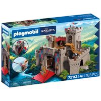 playmobil knights gran castillo caballeros leon juego de figuras 4 anos - 72112