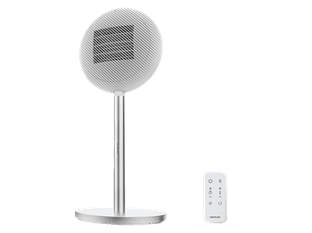 Calefactor - Cecotec ReadyWarm 2100 Sun, 2000W, Mando a distancia, Oscilación, Termostato ajustable, Blanco