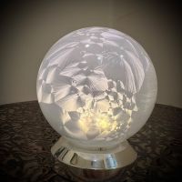 10cm warm white glass ball light