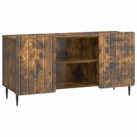 mueble de tv 102 x 345 x 52 cm roble ahumado vidaxl