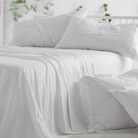 juego de sabanas 100 algodon 200 x 190200 cm - blanco - burrito blanco