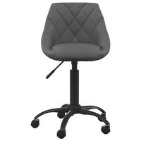 silla de oficina  silla gaming de terciopelo gris oscuro