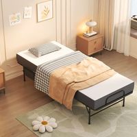 cama plegable individual twin 190 x 78 cm con colchon de memoria de 95 cm marco metalico plegable con ruedas bolsa de almacenamiento