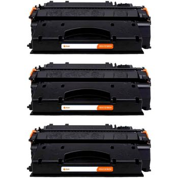 Pccom Essential Tóner Compatible HP CE505x/CF280x Negro Pack 3