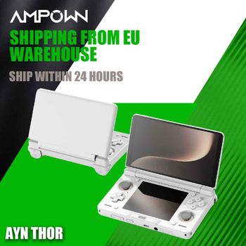 Consola de Juegos Portátil AYN THOR Clamshell de 6 Pulgadas, 120Hz AMOLED, Snapdragon 8 Gen 2, Salida DP 4K, Snapdragon 8 Gen 2, 6000mAh, Carga Rápida de 27W, Consola de Juegos Retro