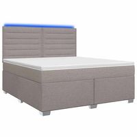 cama tapizada 144x200x1405 cm tejido - taupe