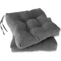reino mansidi - cojin de silla gris 40x40x7 cm de tejido estampado 45 poliester y 55 algodon con relleno de fibra hueca para salon comedor y terraza