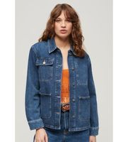 superdry para mujer w5011677a chaqueta vaquera chore azul xs casual algodon denim manga larga