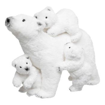 Decoración Navideña, Familia De Osos, H 42 Cm