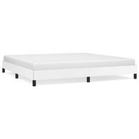 cama matrimonial  cama para adultos  estructura de cama de cuero sintetico blanco 200x200 cm