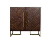mueble bar de acacia marron