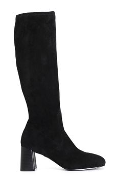 bota de microfibra elástica black