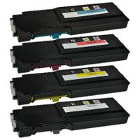 compatible multipack dell c2665dnf printer toner cartridges 4 pack -593-bbbu