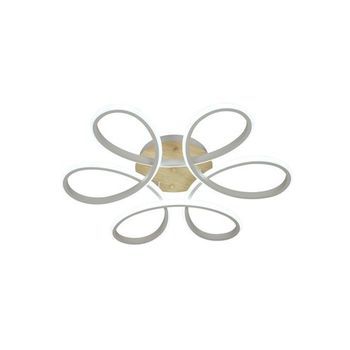 Plafón Led 130w 14300lm 3000-6500k 61cm Blanco/haya Regulable Serie Bandeira