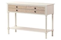consola mdf pino blanco marron 107x38x75 cm