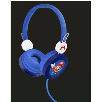 OTL Technologies SM1109 Super Mario - Auriculares infantiles con cable, color azul