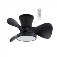 ventilador de techo led merial negro cct dim 20w
