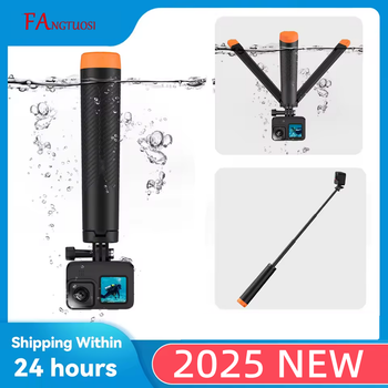 FANGTUOSI: barra de flotación subacuática, palo de selfie extensible y trípode para cámaras de acción GoPro, Insta360 y DJI OSMO. Accesorios para cámaras.