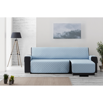 Funda Chaiselongue Acolchada Reversible 280 Brazo Derecho Spirit Azul Claro