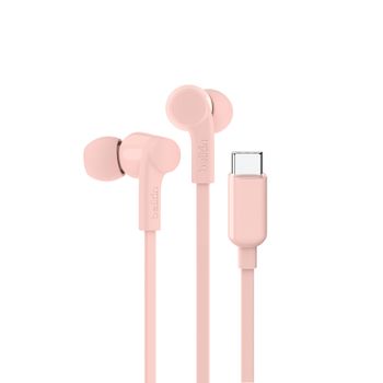 Belkin SoundForm Auriculares Alámbrico Dentro de oído Música/uso diario USB Tipo C Rosa
