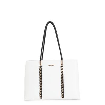 bolsa shopping con asas tubulares white