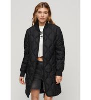 superdry para mujer w5011662a chaqueta larga studios negro m casual poliester manga larga