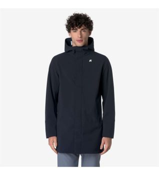 K-way para hombre. K7126UW Chaqueta Marlyn Bonded marino (L), Azul, Casual, Nylon