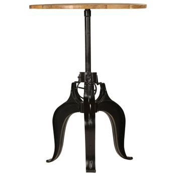 Mesa De Bar Madera Maciza De Mango 75x(76-110) Cm