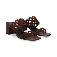 bibi lou sandalias con tacon mujer - marron talla 37
