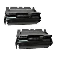 compatible twin pack lexmark x644h21e black high yield toner cartridges 2 pack