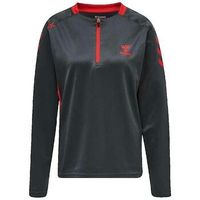 hummel jersey sweatshirt poly half zip femme para mujer