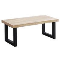 mesa de centro elevable de madera 120x60x475 cm adec