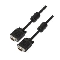 cable svga aisens a113-0075 15m doble apantallado ferrita hdb15 macho negro