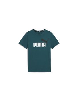 Camiseta Puma Ess+ 2 Col Logo Niño Azul
