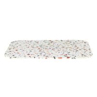 tablero de vidrio templado efecto terrazo de 70 cm
