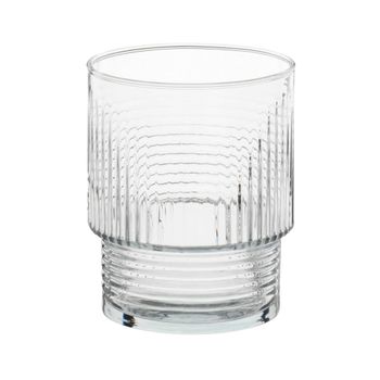 Vaso de vidrio transparente