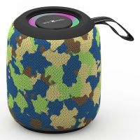 altavoces gembird portatiles inalambricos 8w bt efecto led rgb y microsd