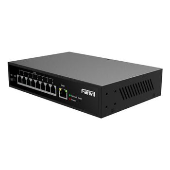 Switch Fanvil PN8 8 Puertos Fast Ethernet Montaje en Rack Apilable Sin Gestión