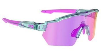 Gafas azr race rx cristal turquesa verni rosa   lente hidrofoba rosa   transparente