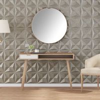 paneles de pared 48 uds  paneles decorativos xps origami beton 50x50 cm 12 m cfw46034