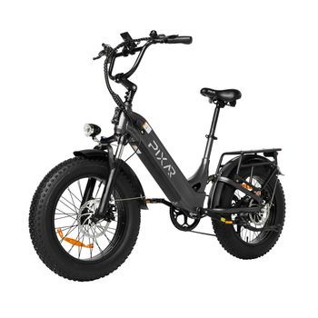 Bicicleta Eléctrica De Montaña Fat Tire Pixar Ride1, Negra
